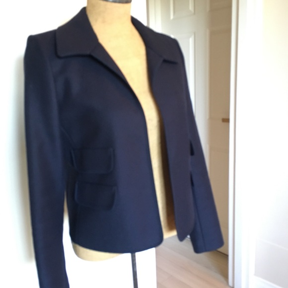 8 Judith & Charles Crop Wool Unlined Blazer - Picture 6 of 12